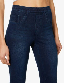 Spanx Jean-ish Cotton-blend Leggings -Whistles Closet Shop 1094 3006587 20018R TWILIGHTRINSE ALT04