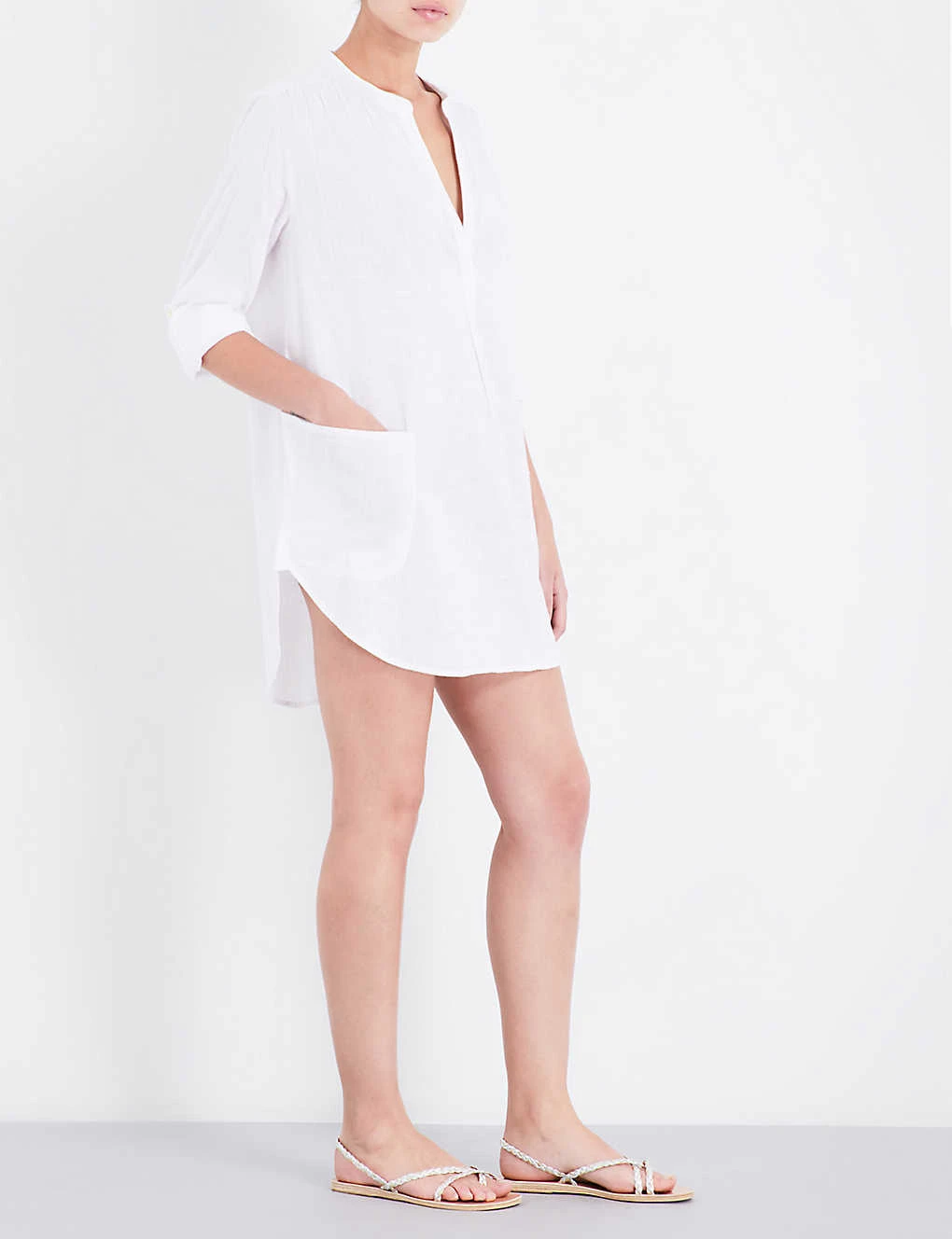 Seafolly Boyfriend Cotton Beach Shirt 3 Seafolly Boyfriend Cotton Beach Shirt - Image 3