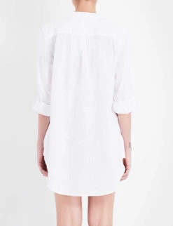 Seafolly Boyfriend Cotton Beach Shirt 10 Seafolly Boyfriend Cotton Beach Shirt -Whistles Closet Shop 186 3000714 52815TO WHITE ALT02