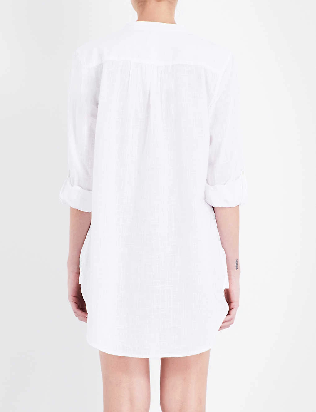 Seafolly Boyfriend Cotton Beach Shirt 4 Seafolly Boyfriend Cotton Beach Shirt - Image 4