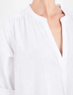 Seafolly Boyfriend Cotton Beach Shirt 12 Seafolly Boyfriend Cotton Beach Shirt -Whistles Closet Shop 186 3000714 52815TO WHITE ALT04