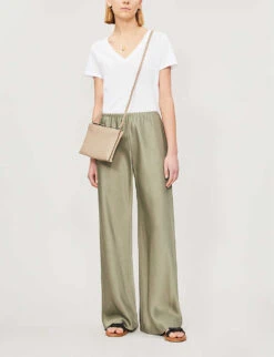 Vince V-neck Cotton-jersey T-shirt -Whistles Closet Shop 197 3004397 VR59283148 OPTICWHITE ALT01