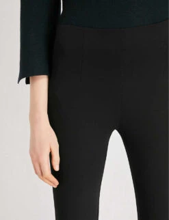 Luxury Stretch-jersey Leggings -Whistles Closet Shop 770 10121 LLCNG BLACK ALT04