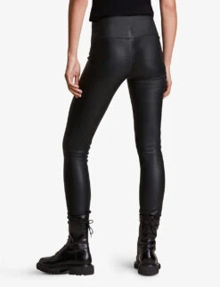 AllSaints Cora Leather Leggings 11 AllSaints Cora Leather Leggings -Whistles Closet Shop 930 10136 WL098R BLACK ALT03