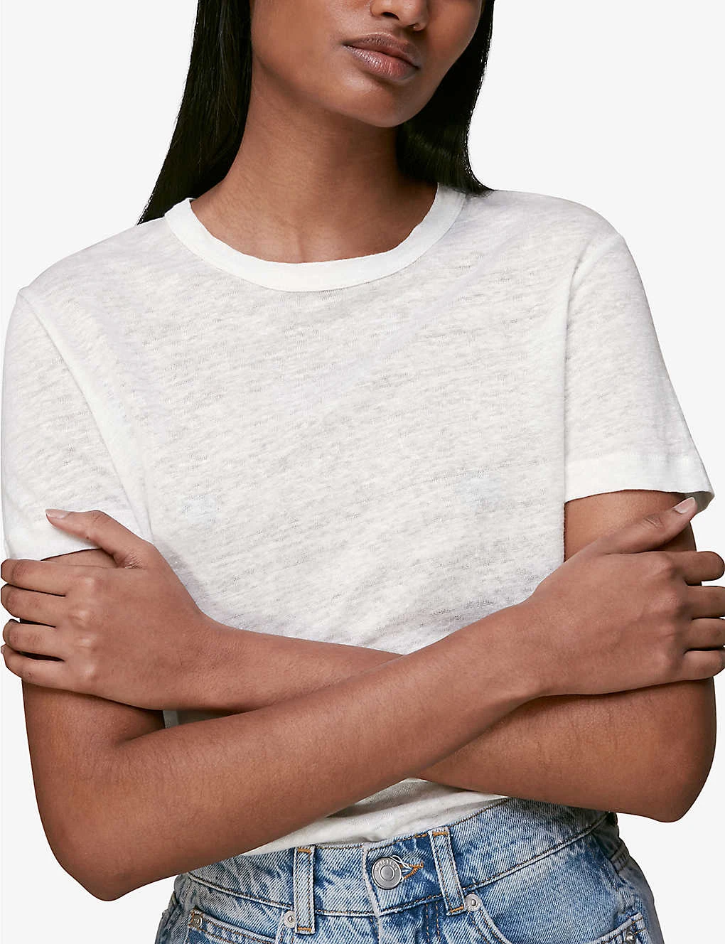 Whistles Ultimate Linen T-shirt 5 Whistles Ultimate Linen T-shirt - Image 5