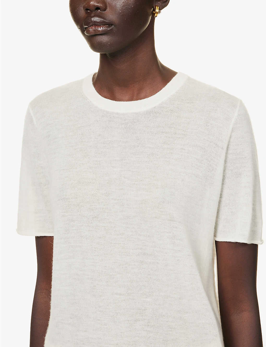 Joseph Round-neck Cashmere T-shirt 5 Joseph Round-neck Cashmere T-shirt - Image 5