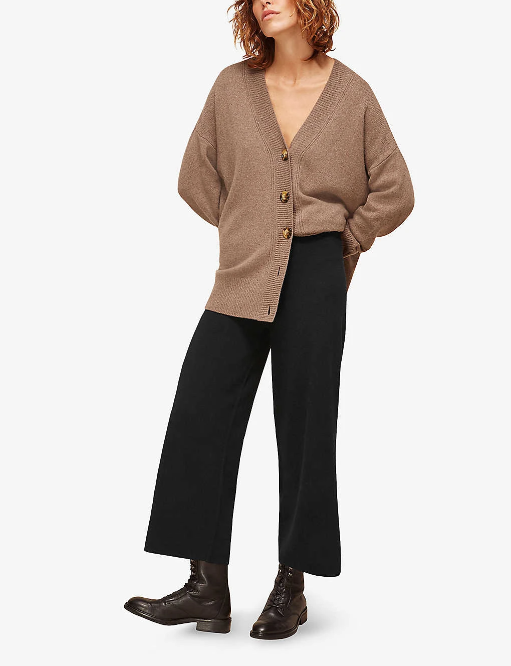 Whistles Knitted Wide-leg Trousers 2 Whistles Knitted Wide-leg Trousers - Image 2