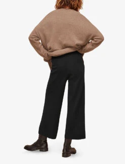 Whistles Knitted Wide-leg Trousers 8 Whistles Knitted Wide-leg Trousers -Whistles Closet Shop R03704534 BLACK ALT02
