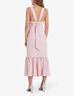 Whistles Sarah Scoop-neck Woven Maxi Dress 7 Whistles Sarah Scoop-neck Woven Maxi Dress -Whistles Closet Shop R03744448 PALEPINK ALT02