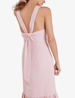 Whistles Sarah Scoop-neck Woven Maxi Dress 9 Whistles Sarah Scoop-neck Woven Maxi Dress -Whistles Closet Shop R03744448 PALEPINK ALT04