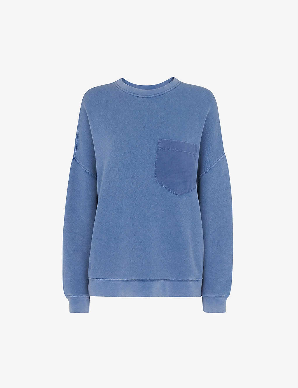 Whistles Patch-pocket Denim Sweatshirt 1 Whistles Patch-pocket Denim Sweatshirt