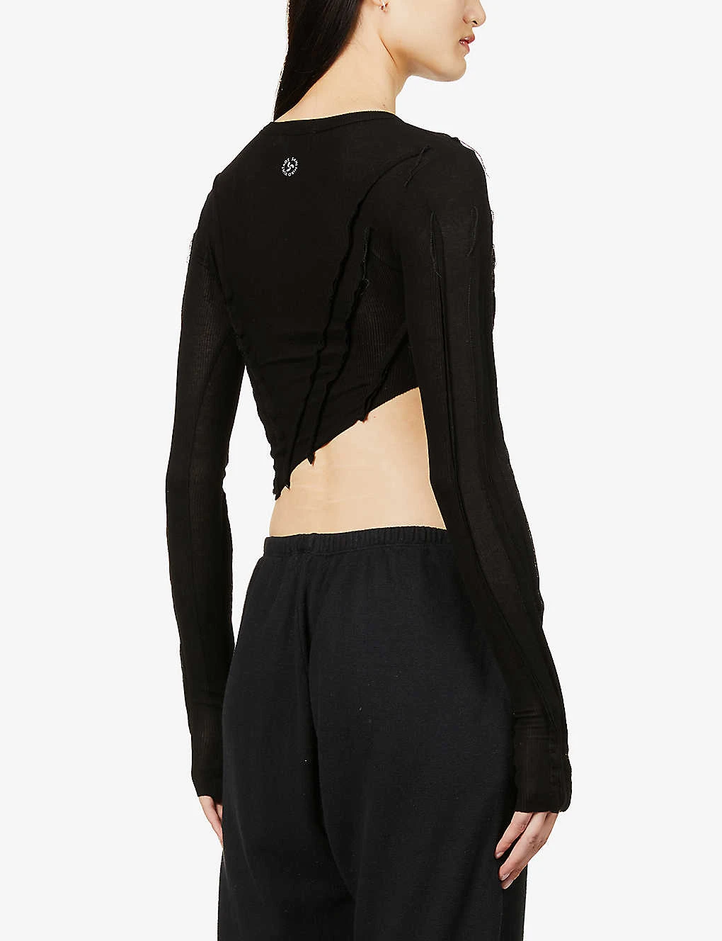 Asymmetric Long-sleeved Upcycled-jersey Top 4 Asymmetric Long-sleeved Upcycled-jersey Top - Image 4