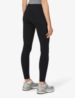 Airweight High-rise Stretch-jersey Leggings 8 Airweight High-rise Stretch-jersey Leggings -Whistles Closet Shop R03780859 BLACK ALT03