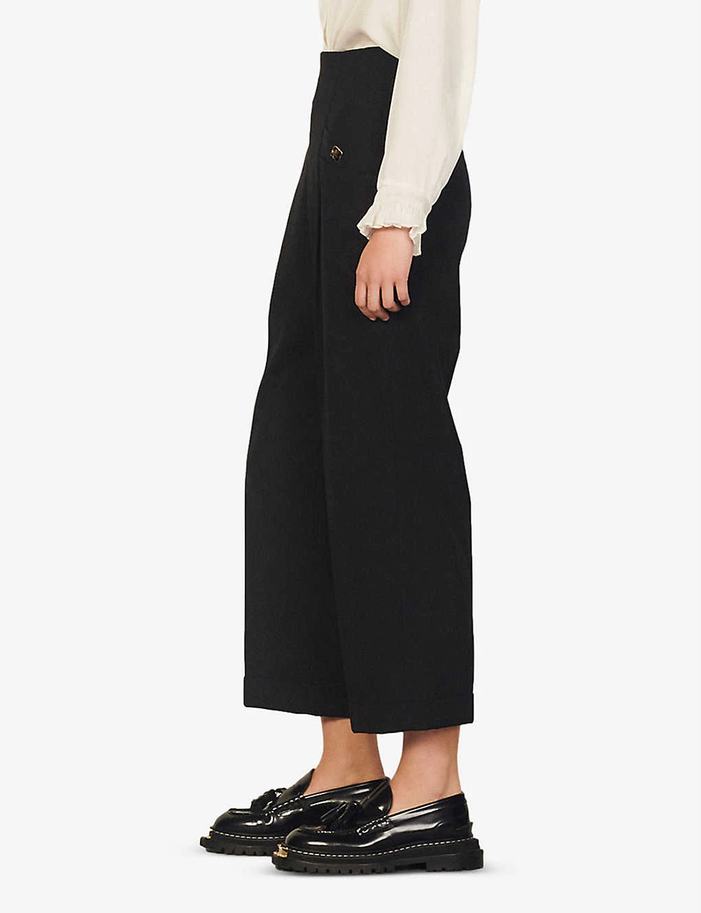 Sandro Gary Virgin Wool-blend Trousers 3 Sandro Gary Virgin Wool-blend Trousers - Image 3