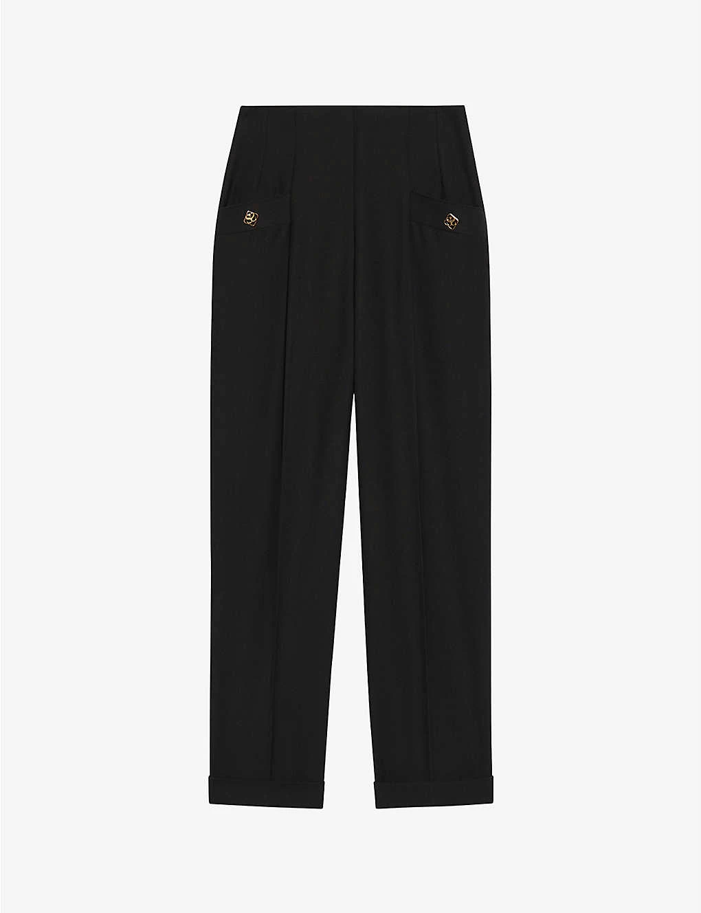 Sandro Gary Virgin Wool-blend Trousers 1 Sandro Gary Virgin Wool-blend Trousers