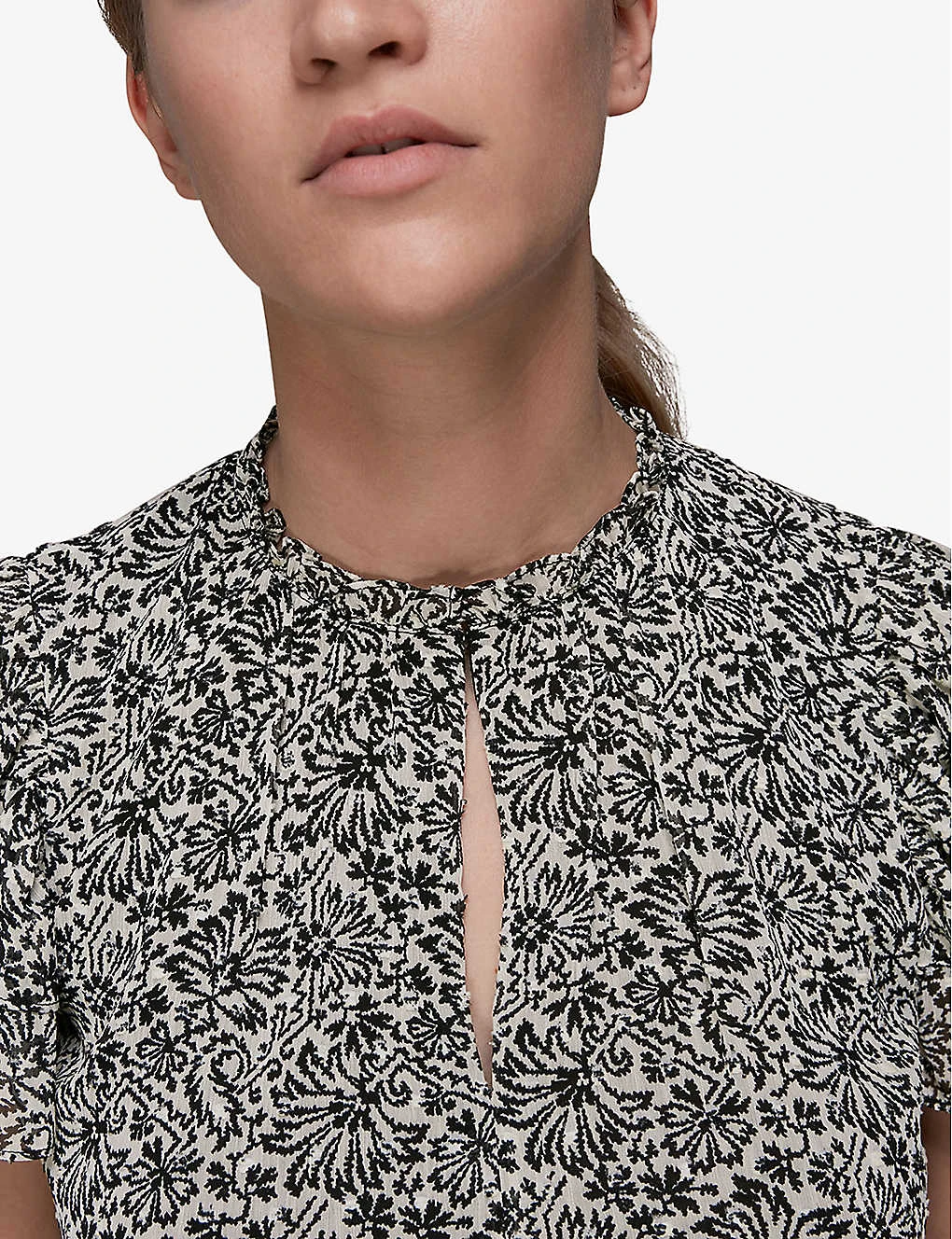 Whistles Floral-print Key-hole Woven Top 5 Whistles Floral-print Key-hole Woven Top - Image 5
