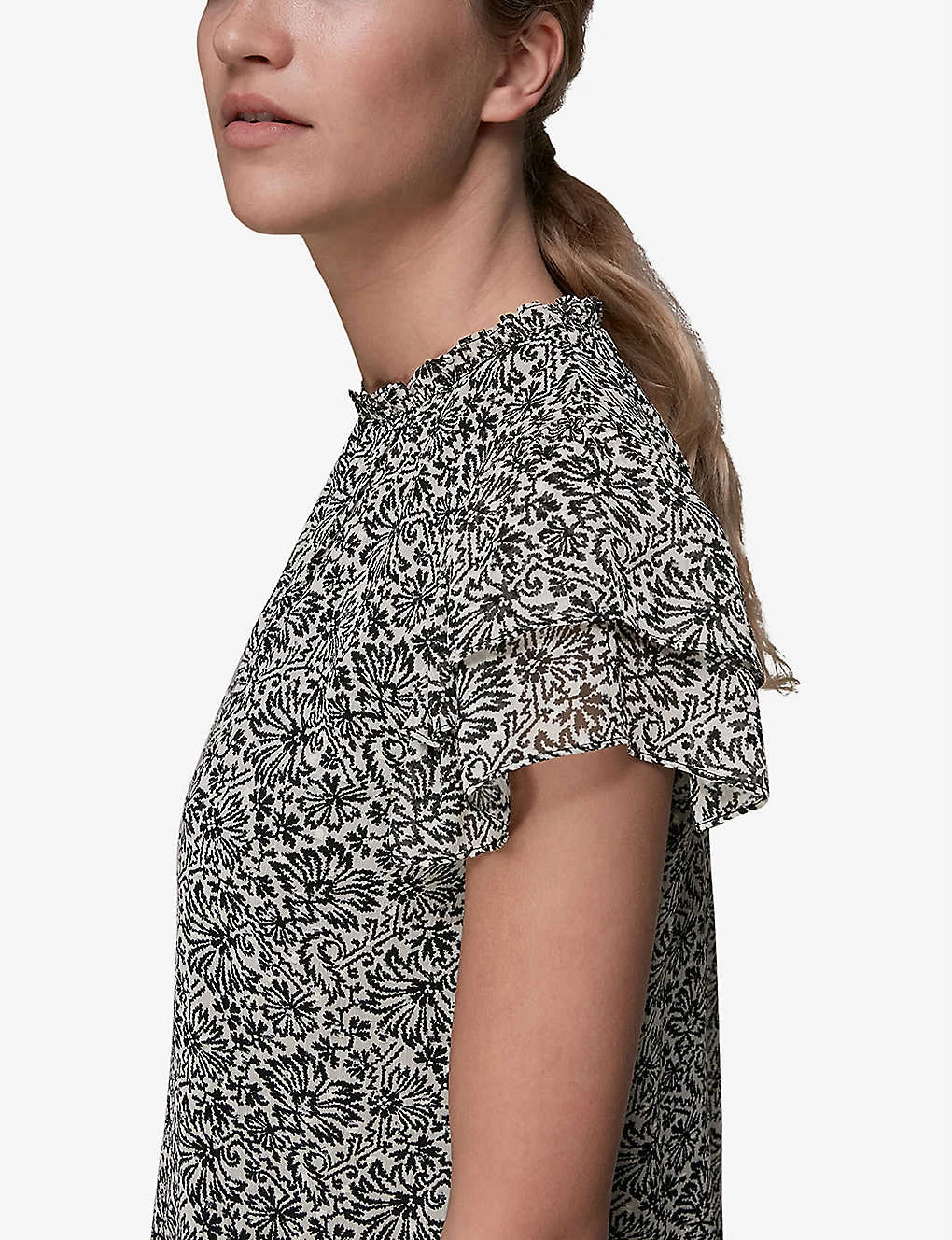 Whistles Floral-print Key-hole Woven Top 7 Whistles Floral-print Key-hole Woven Top - Image 7