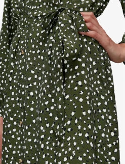 Whistles Livi Leopard-print V-neck Crepe Midi Dress 11 Whistles Livi Leopard-print V-neck Crepe Midi Dress -Whistles Closet Shop R03822388 MULTICOLOURED ALT05