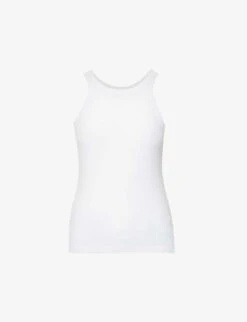Toteme Ribbed Organic Cotton-blend Tank Top