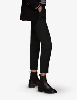 Whistles Ella Cropped Slim-leg Mid-rise Stretch-woven Trousers 9 Whistles Ella Cropped Slim-leg Mid-rise Stretch-woven Trousers -Whistles Closet Shop R03834990 BLACK ALT04