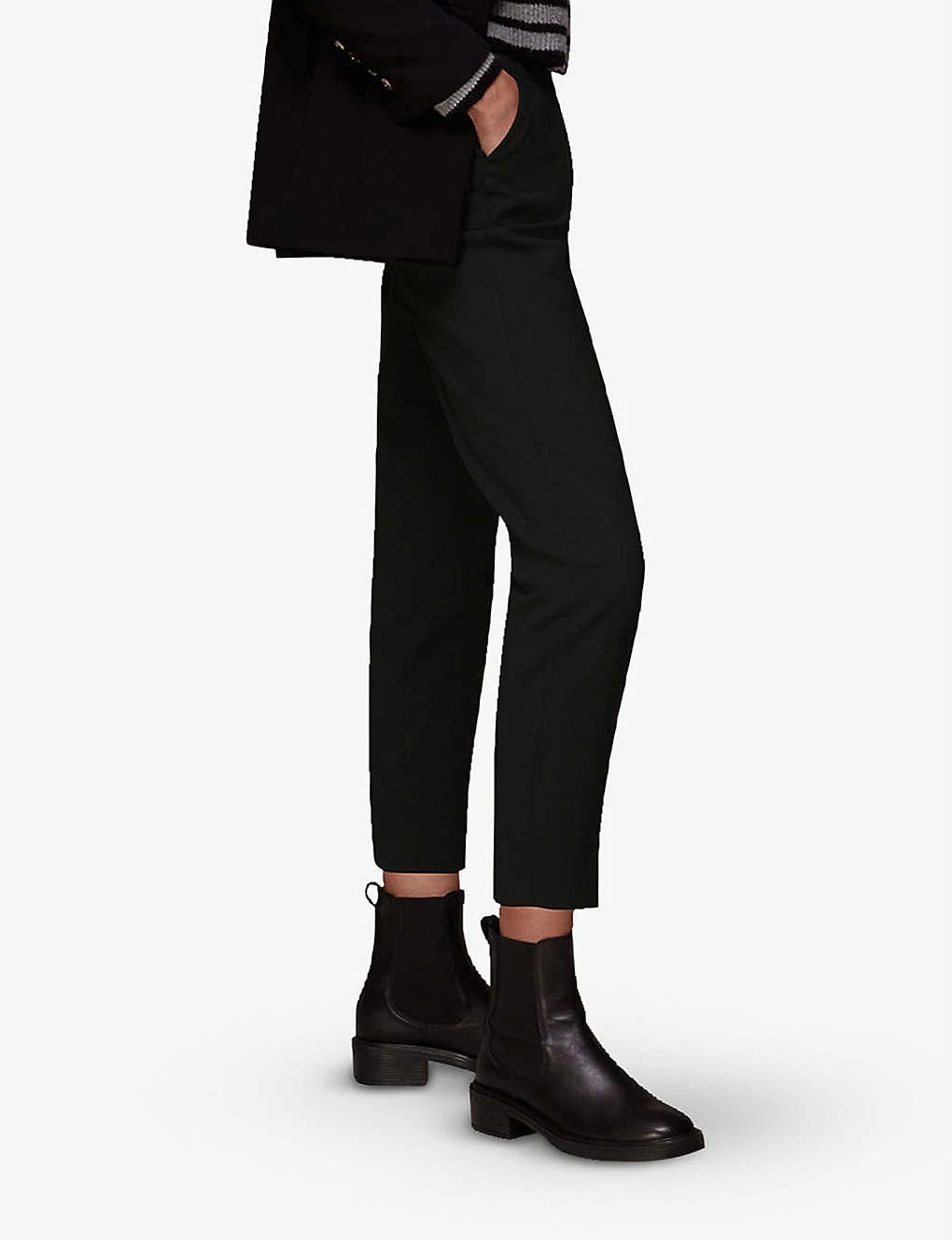 Whistles Ella Cropped Slim-leg Mid-rise Stretch-woven Trousers 5 Whistles Ella Cropped Slim-leg Mid-rise Stretch-woven Trousers - Image 5