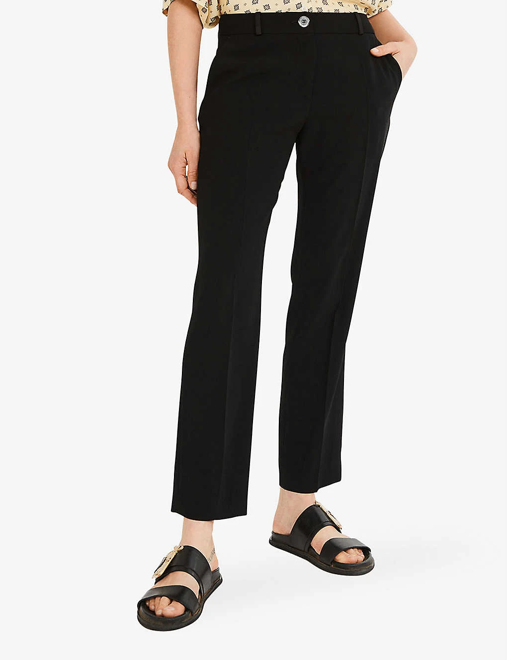 CLAUDIE PIERLOT Poupin Tailored Mid-rise Woven Trousers 3 CLAUDIE PIERLOT Poupin Tailored Mid-rise Woven Trousers - Image 3