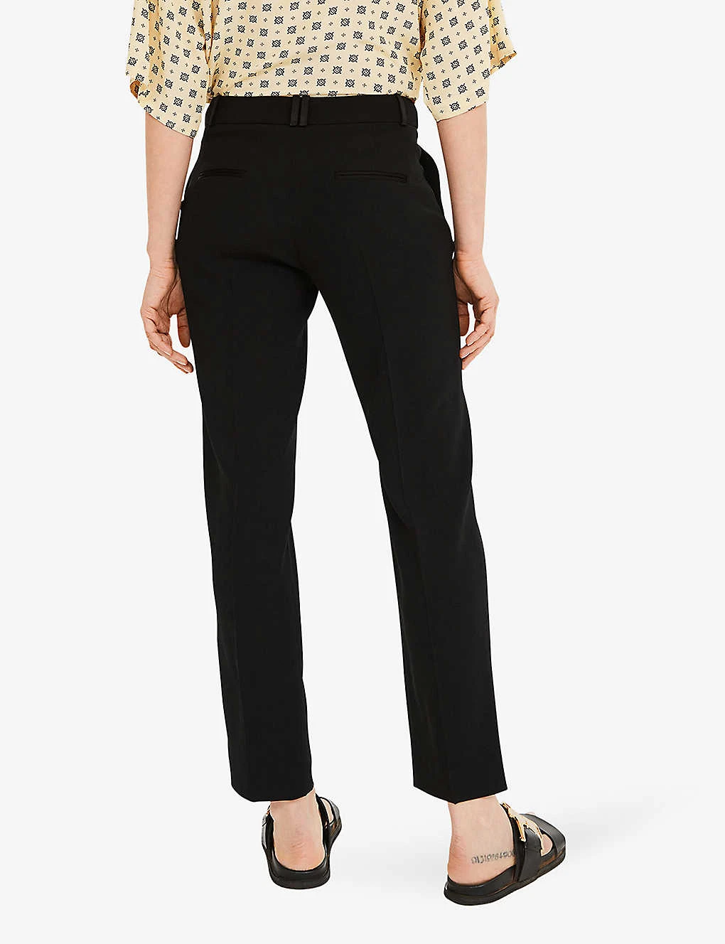 CLAUDIE PIERLOT Poupin Tailored Mid-rise Woven Trousers 4 CLAUDIE PIERLOT Poupin Tailored Mid-rise Woven Trousers - Image 4