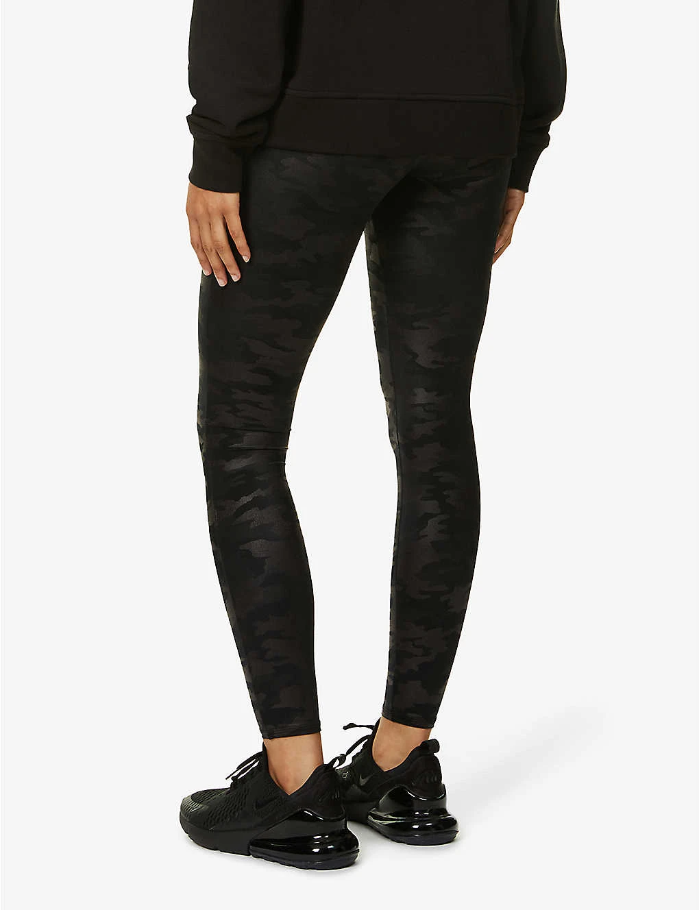 Spanx Camo-print Coated Stretch-jersey Leggings 4 Spanx Camo-print Coated Stretch-jersey Leggings - Image 4