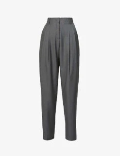 Gelso High-rise Pleated Woven Trousers