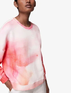 Whistles Tie-dye Cotton-jersey Sweatshirt 9 Whistles Tie-dye Cotton-jersey Sweatshirt -Whistles Closet Shop R03875493 MULTICOLOURED ALT04