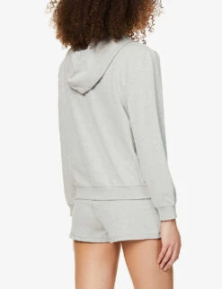 Calvin Klein Reimagined Logo-print Cotton And Recycled Polyester-blend Hoody -Whistles Closet Shop R03875711 GREYHEATHER ALT03