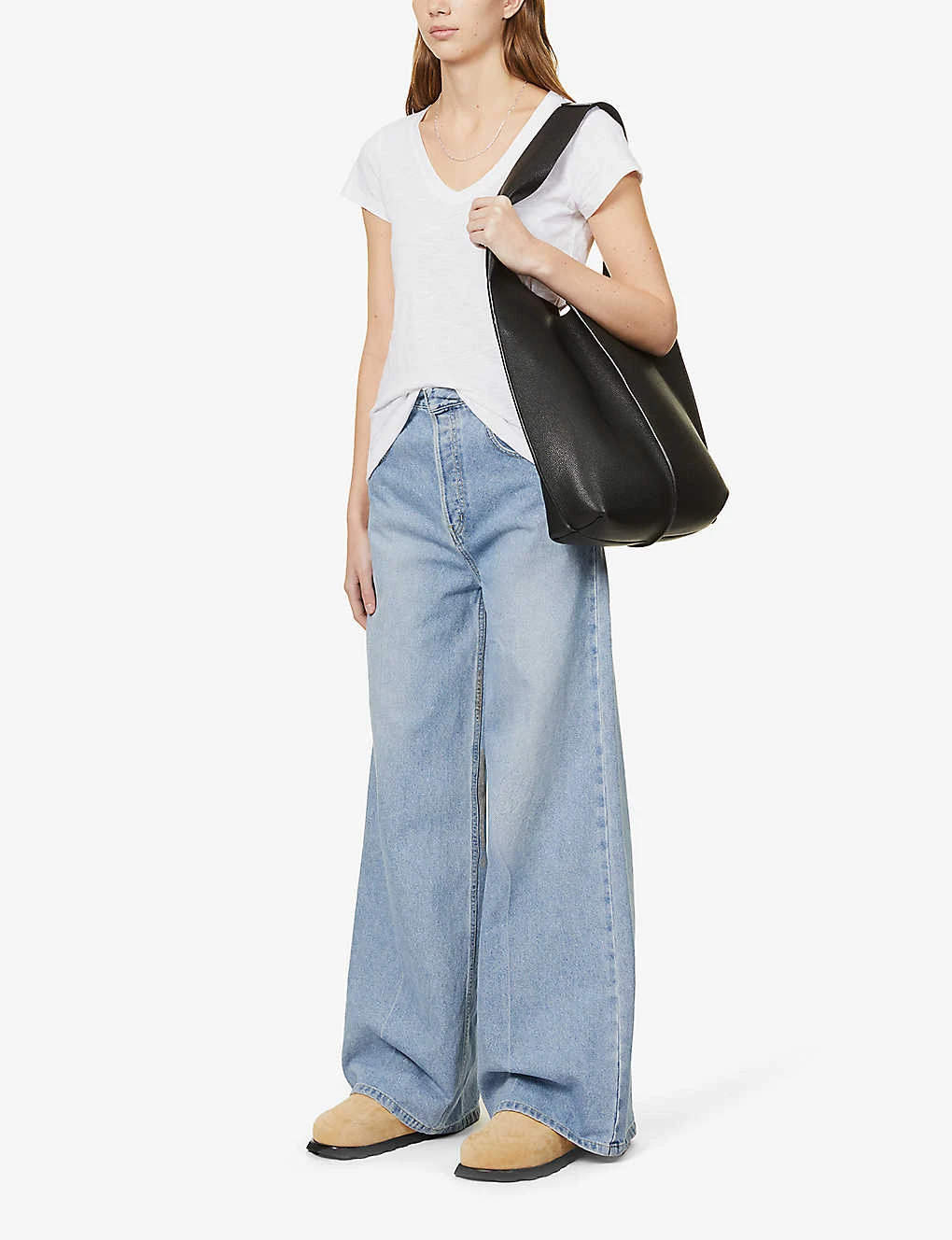 V-neck Organic-cotton T-shirt 2 V-neck Organic-cotton T-shirt - Image 2