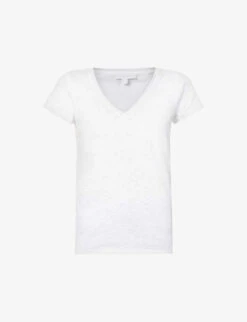 V-neck Organic-cotton T-shirt