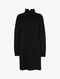 Whistles Turtleneck Wool Mini Dress