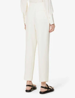 Joseph Comfot Cady Thea Tapered High-rise Stretch-woven Trousers 8 Joseph Comfot Cady Thea Tapered High-rise Stretch-woven Trousers -Whistles Closet Shop R03900858 IVORY ALT03