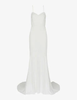 Whistles Sylvie Embroidered Lace And Crepe Wedding Dress