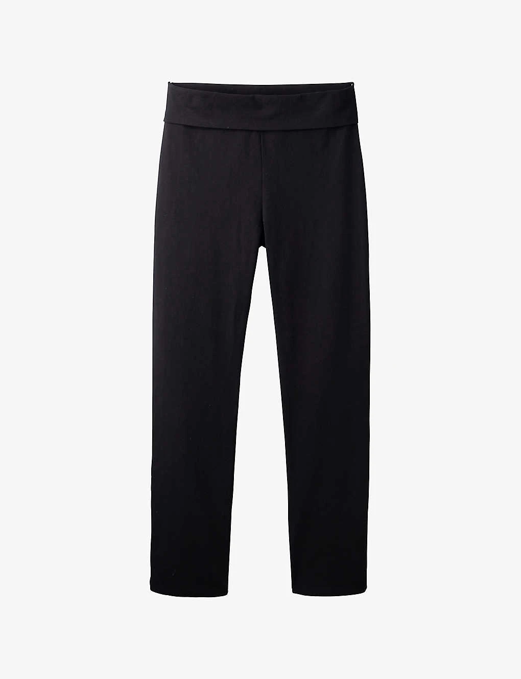 Roll-top Straight-leg Mid-rise Stretch Organic-cotton Trousers 1 Roll-top Straight-leg Mid-rise Stretch Organic-cotton Trousers