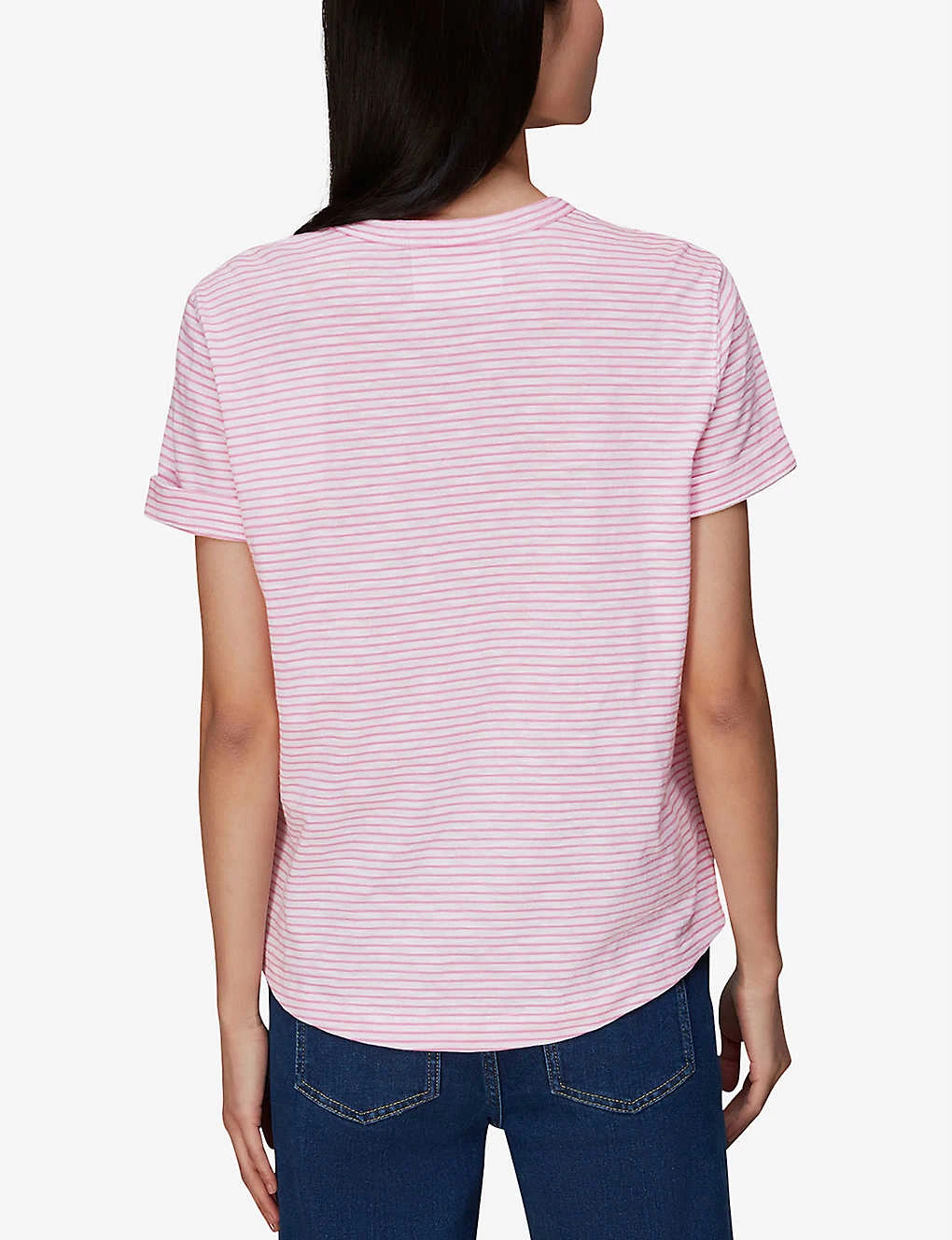 Whistles Emily Striped Cotton-jersey T-shirt 4 Whistles Emily Striped Cotton-jersey T-shirt - Image 4
