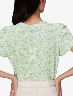 Whistles Baroque Frill-trimmed Floral-print Cotton-jersey T-shirt 8 Whistles Baroque Frill-trimmed Floral-print Cotton-jersey T-shirt -Whistles Closet Shop R03932925 MULTICOLOURED ALT03