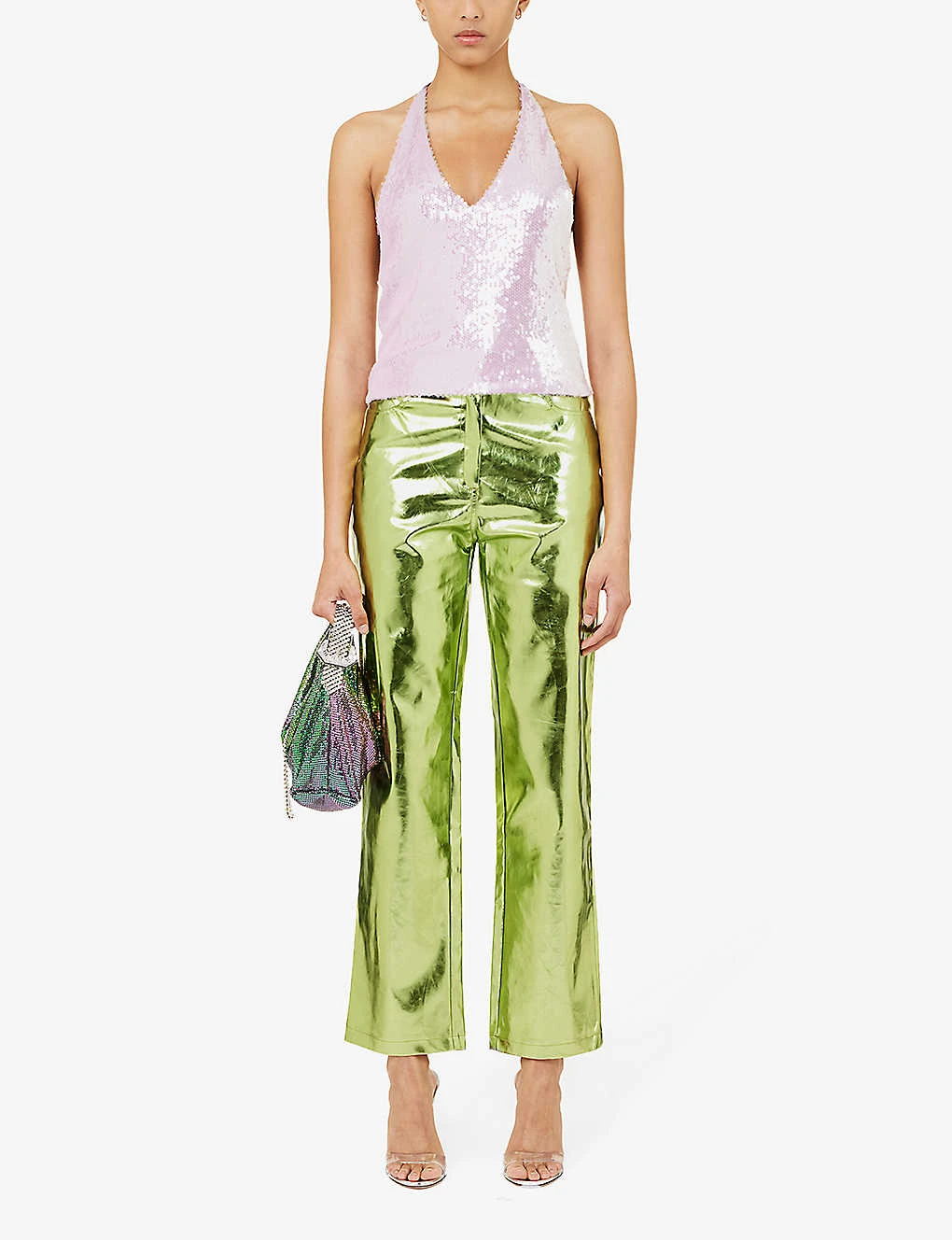 Lupe Straight-leg High-rise Faux-leather Trousers 2 Lupe Straight-leg High-rise Faux-leather Trousers - Image 2