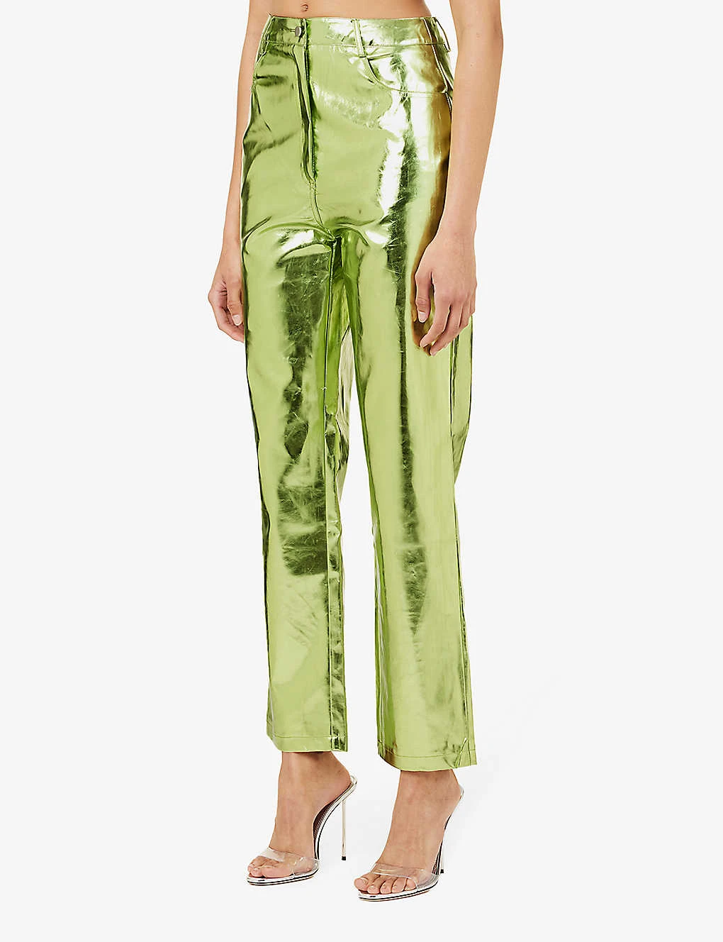 Lupe Straight-leg High-rise Faux-leather Trousers 3 Lupe Straight-leg High-rise Faux-leather Trousers - Image 3