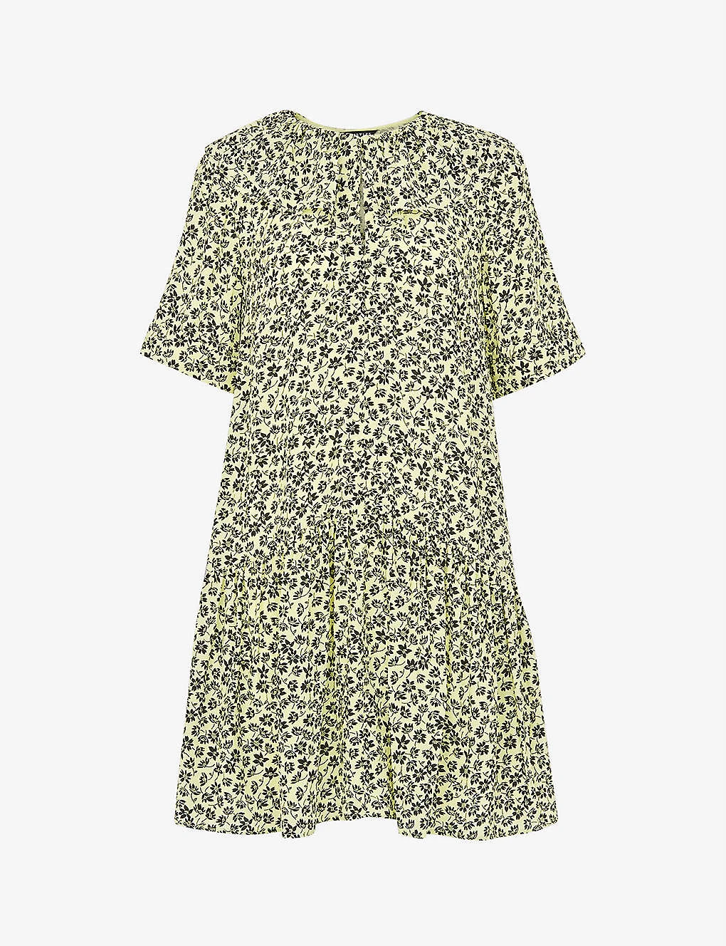 Whistles Floral-print Frill-collar Woven Dress 1 Whistles Floral-print Frill-collar Woven Dress