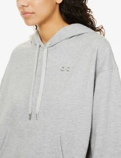 Accolade Kangaroo-pocket Cotton-blend Hoody 9 Accolade Kangaroo-pocket Cotton-blend Hoody -Whistles Closet Shop R03938600 ATHLETICHEATHERGREY ALT04