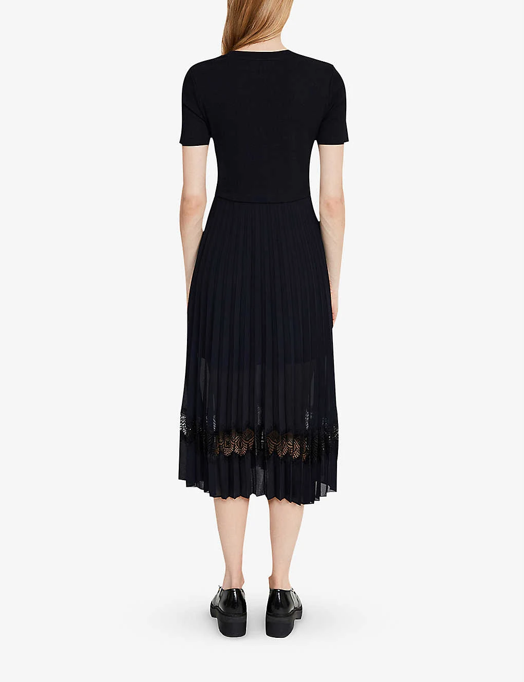 CLAUDIE PIERLOT Teli Pleated-petticoat Cotton Midi Dress 4 CLAUDIE PIERLOT Teli Pleated-petticoat Cotton Midi Dress - Image 4