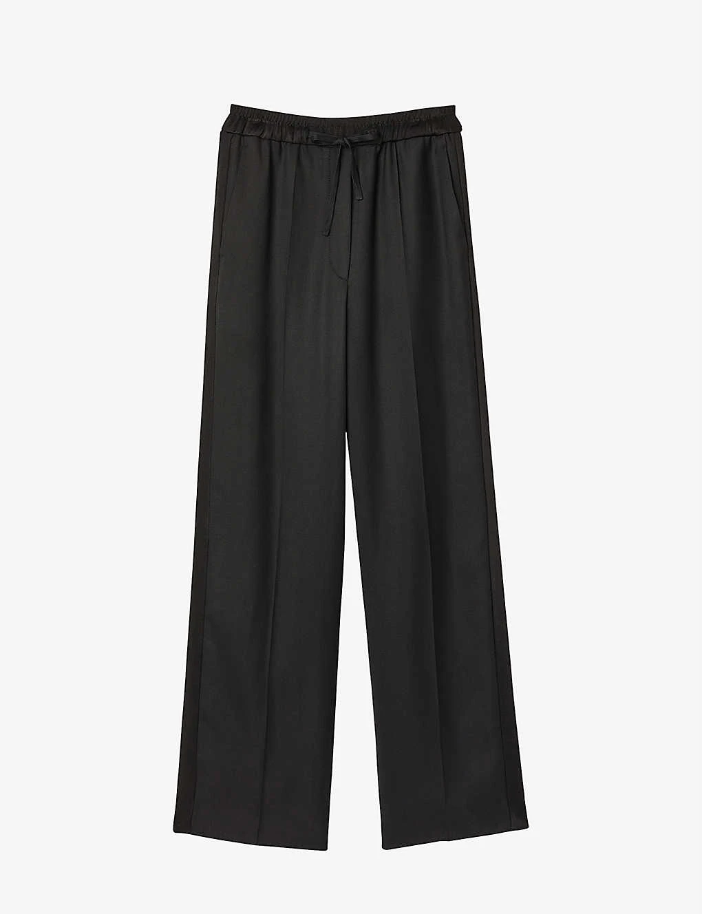 Sandro Gallo Wide-leg Side-stripe Woven Trousers 1 Sandro Gallo Wide-leg Side-stripe Woven Trousers