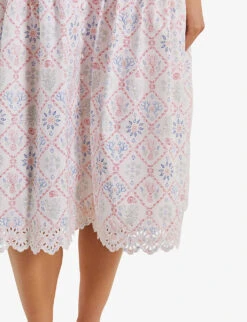 By Malina Amara Shell-print Cotton Midi Dress 6 By Malina Amara Shell-print Cotton Midi Dress -Whistles Closet Shop R03973272 CAPRICORALSBLUSH ALT02