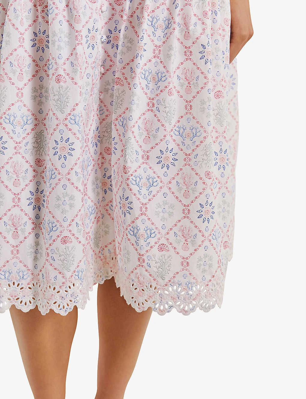 By Malina Amara Shell-print Cotton Midi Dress 3 By Malina Amara Shell-print Cotton Midi Dress - Image 3