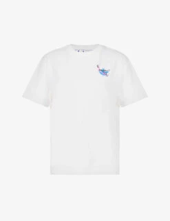 Hotchpotch Arrow Logo-print Cotton-jersey T-shirt