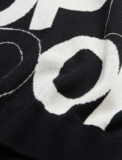 THE KOOPLES Logo-print Cotton-jersey Sweatshirt -Whistles Closet Shop R03977085 BLA09 ALT04
