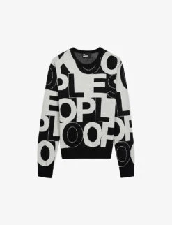 THE KOOPLES Logo-print Cotton-jersey Sweatshirt